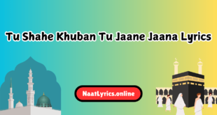 tu shahe khuban tu jaane jaana lyrics in urdu